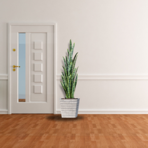 Elegancia natural en tu hogar con MOVALIA- Sansevieria artificial de 140 cm con 37 hojas, tronco de fibra de vidrio recubierto de plástico, ideal para decoración moderna.