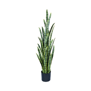 Elegancia natural en tu hogar con MOVALIA - Sansevieria artificial de 140 cm con 37 hojas, tronco de fibra de vidrio recubierto de plástico, ideal para decoración moderna.