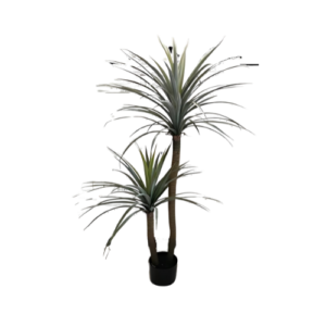 Dracaena Exuberante de 150 cm con 106 hojas, tronco de fibra de vidrio recubierto de plástico, ideal para decoración.